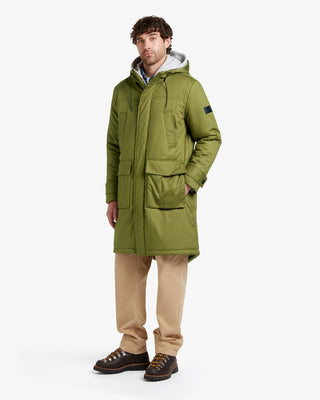 Herren Hawkins Dufflewool Parka in Moosgrün von Gloverall