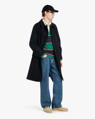 Men's Hynes Wool Overcoat in Navy by Gloverall