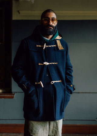 Men's Mid-Length Monty Duffle Coat Navy