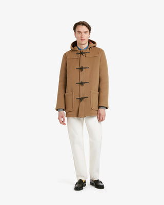 Men's Mid-Length Morris Duffle Coat Camel Buchanan
