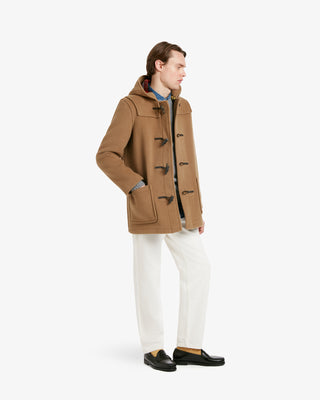 Men's Mid-Length Morris Duffle Coat Camel Buchanan