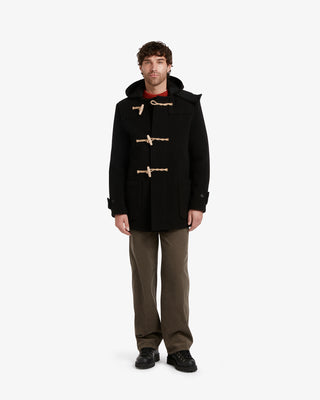 Men's Mid-Length Monty Duffle Coat Black