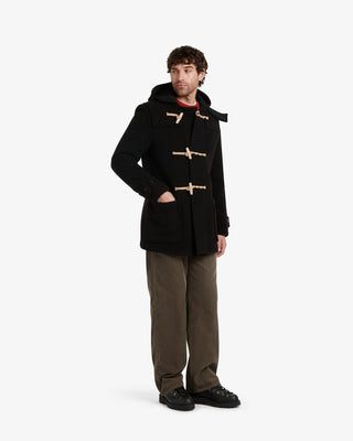 Men's Mid-Length Monty Duffle Coat Black