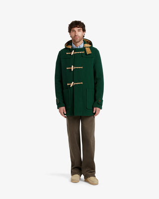 Men's Mid-Length Monty Duffle Coat Pine Green