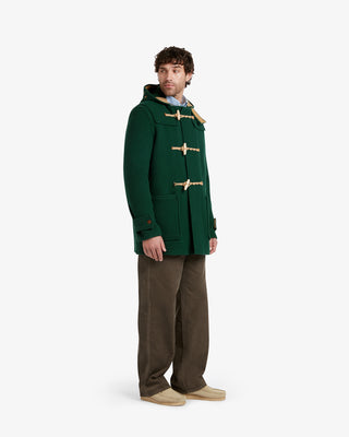 Men's Mid-Length Monty Duffle Coat Pine Green