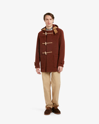 Men's Mid-Length Monty Duffle Coat Rust