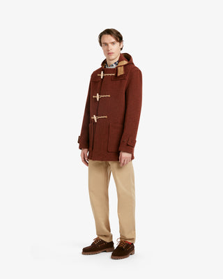 Men's Mid-Length Monty Duffle Coat Rust