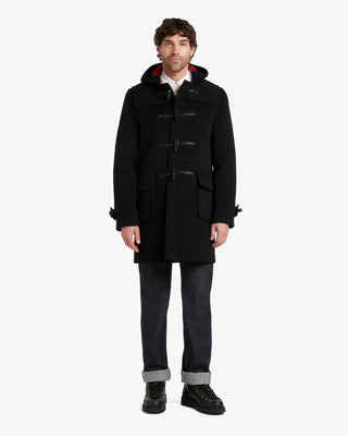 Men's Morris Duffle Coat Black Stewart by Gloverall