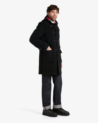 Men's Morris Duffle Coat Black Stewart by Gloverall