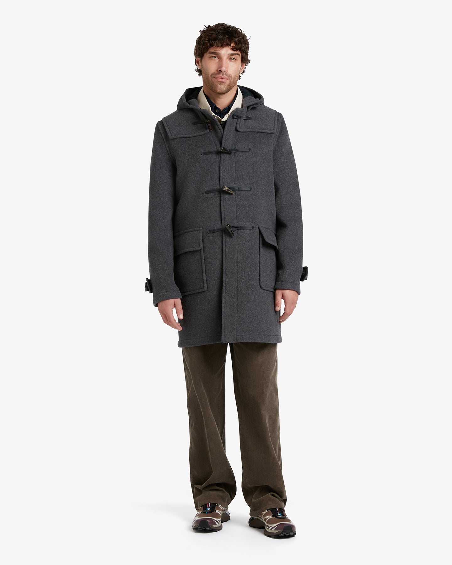 Morris Duffle Coat Grey Watch