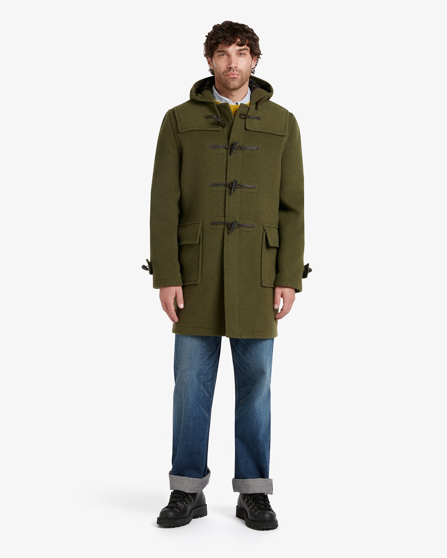 Morris Duffle Coat Loden Check