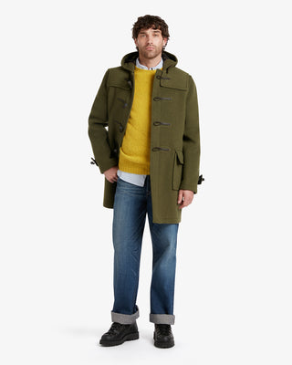 Men's Morris Duffle Coat Loden Check by Gloverall