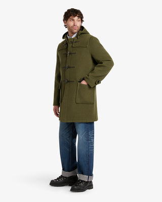 Men's Morris Duffle Coat Loden Check by Gloverall