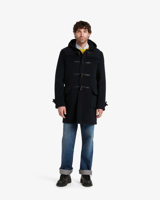 Morris Morris Duffle Coat Navy Black Watch