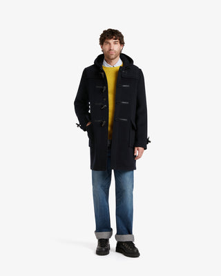 Morris Morris Duffle Coat Navy Black Watch
