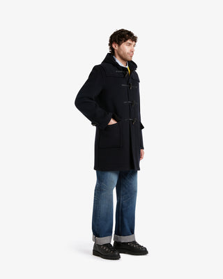 Morris Morris Duffle Coat Navy Black Watch