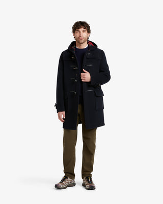 Men's Morris Duffle Coat Navy Stewart