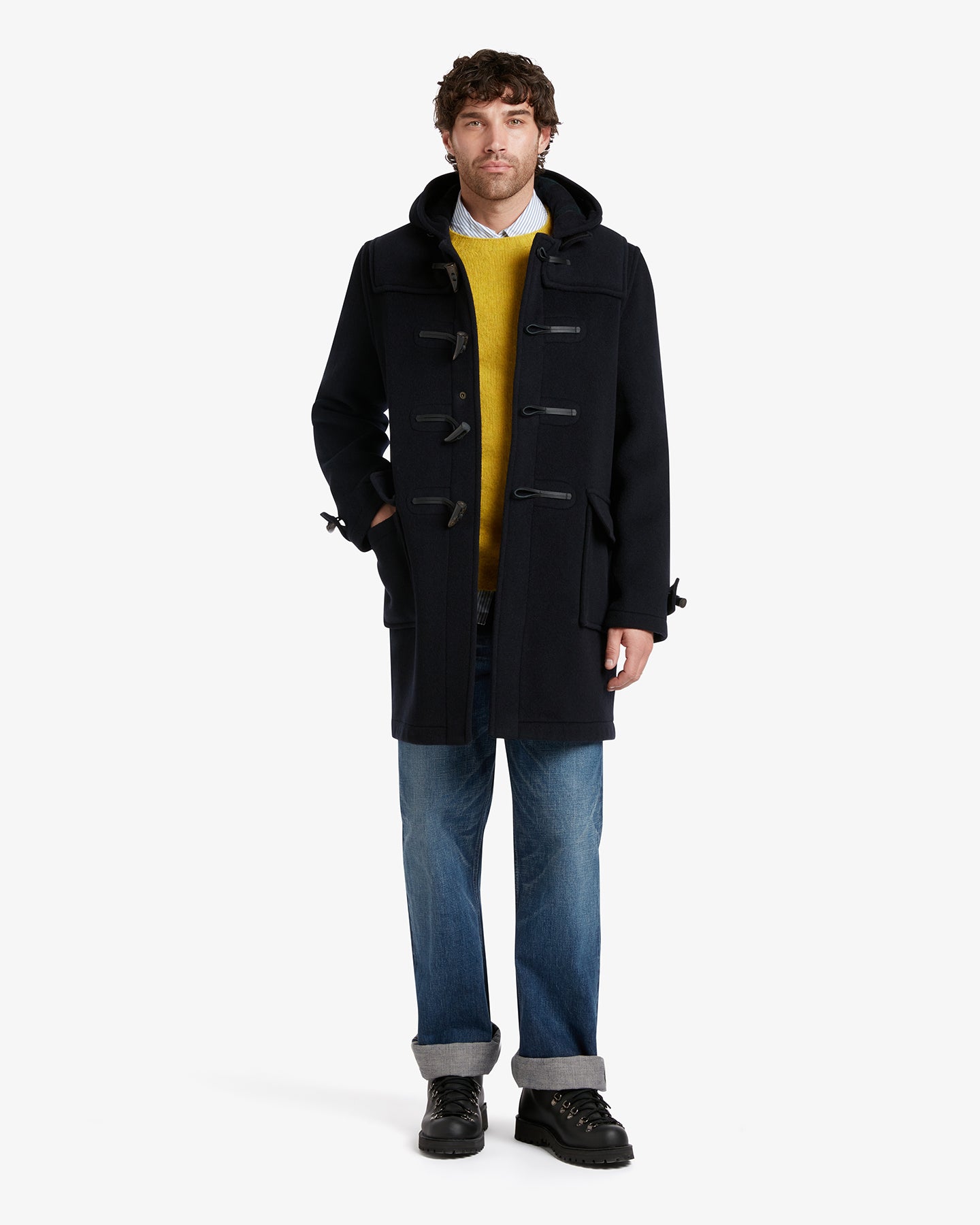 90s made in England “Black Watch Coat\