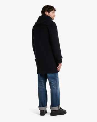 Men's Morris Duffle Coat Navy Black Watch by Gloverall