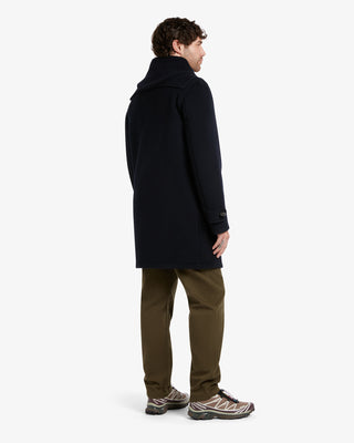 Men's Morris Duffle Coat Navy Royal Stewart by Gloverall