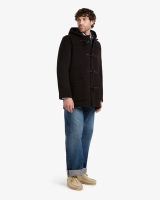 Men's Morris Mid-Length Duffle Coat Brown MacDuff Hunting by Gloverall