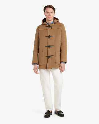 Men's Morris Mid-Length Duffle Coat Camel Buchanan by Gloverall