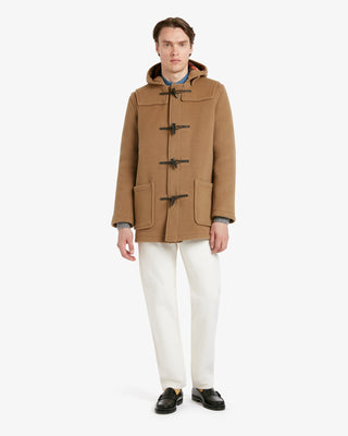 Men's Morris Mid-Length Duffle Coat Camel Buchanan by Gloverall