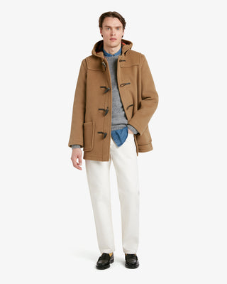 Men's Morris Mid-Length Duffle Coat Camel Buchanan by Gloverall
