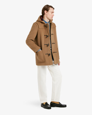 Men's Morris Mid-Length Duffle Coat Camel Buchanan by Gloverall