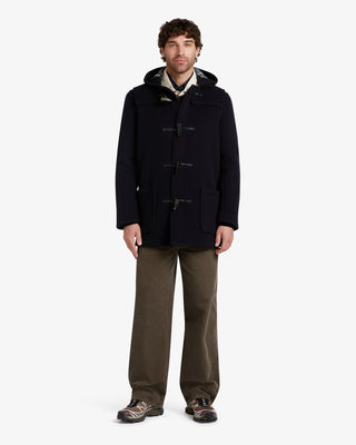 Men's Morris Mid-Length Duffle Coat Navy Dress Gordon by Gloverall