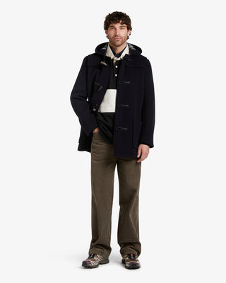 Men's Morris Mid-Length Duffle Coat Navy Dress Gordon by Gloverall