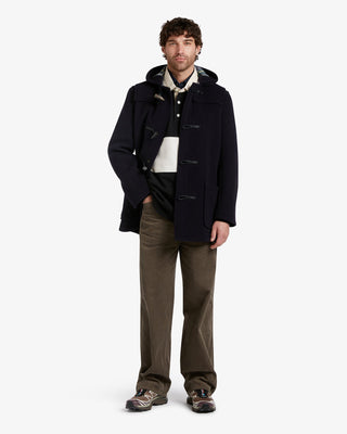 Men's Morris Mid-Length Duffle Coat Navy Dress Gordon by Gloverall