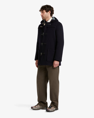 Men's Morris Mid-Length Duffle Coat Navy Dress Gordon by Gloverall
