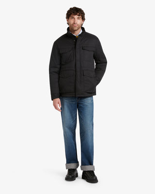 Herren Oak Dufflewool Feldjacke in Schwarz von Gloverall