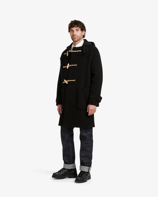 Original Monty Duffle Mantel schwarz