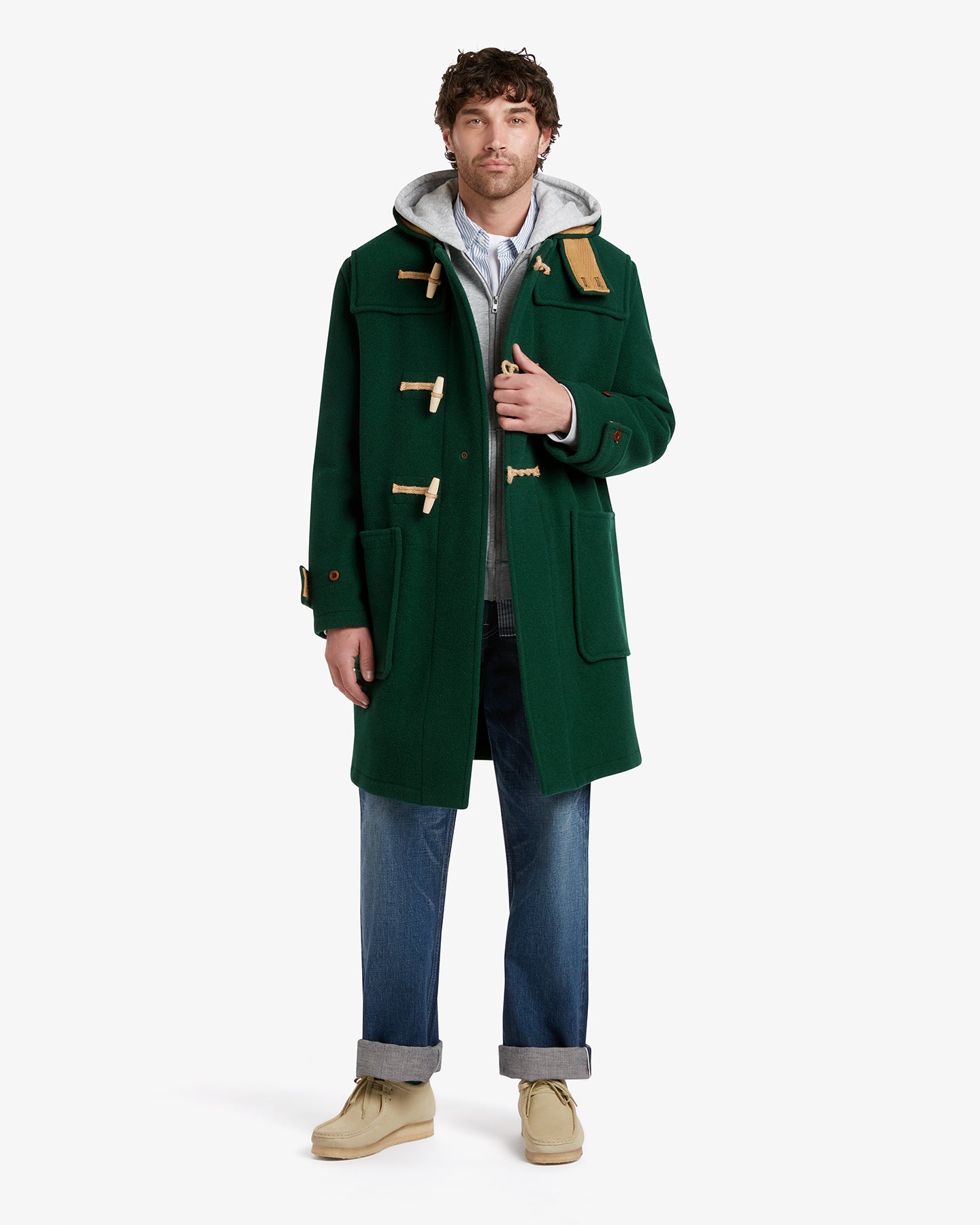 G5097*ナノユニバース☆ダッフルコート☆緑グリーン☆M Men's Original Monty Duffle Coat Pine Green | Gloverall