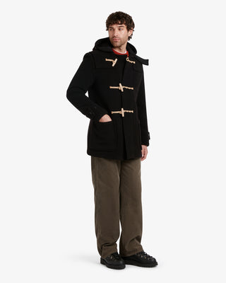 Men's Mid-Length Monty Duffle Coat Black by Gloverall