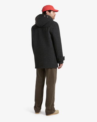 Men's Mid-Length Monty Duffle Coat Charcoal by Gloverall