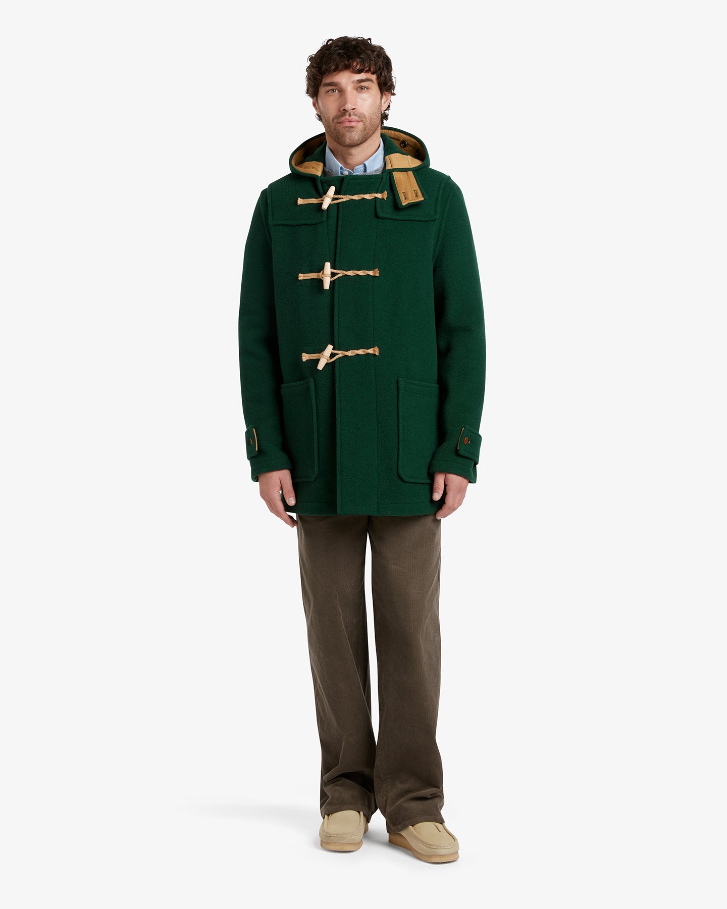 Mid Length Monty Duffle Coat Pine