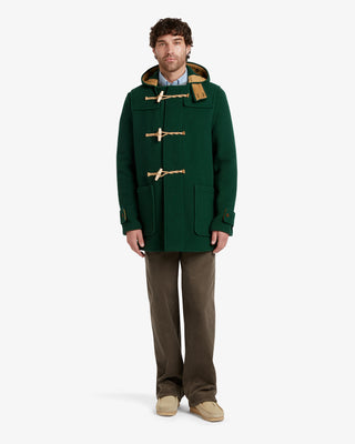 Men's Mid-Length Monty Duffle Coat Pine Green