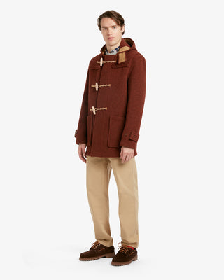 Men's Mid-Length Monty Duffle Coat Rust by Gloverall