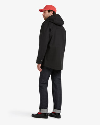 Men's Sharpe Technical Hooded Parka Black by Gloverall