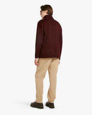 Men's Submariner Jumper Burgundy by Gloverall