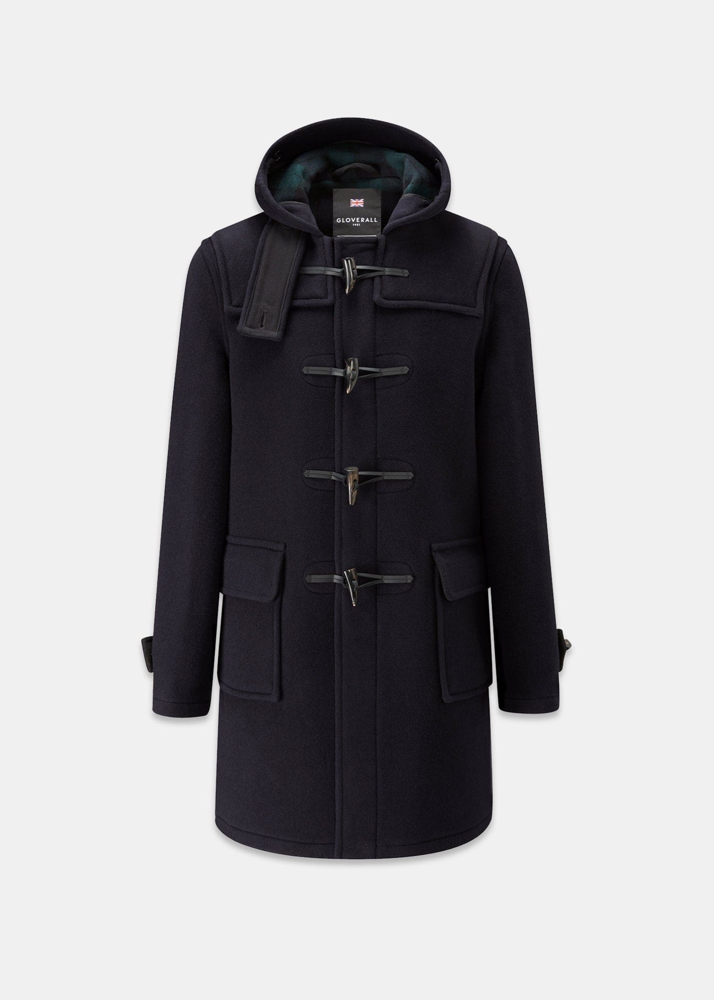 Men's Morris Duffle Coat Navy Black Watch Gloverall – Gloverall