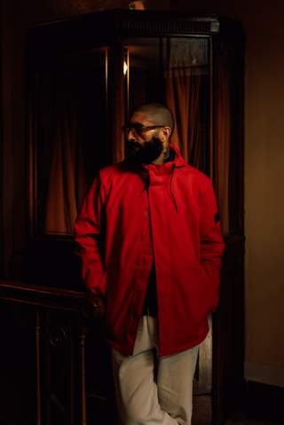 Parka técnica con capucha Sharpe hombre
