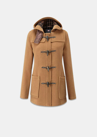 Women's Freda Short Slim Fit Duffle Coat Camel by Gloverall