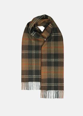 bufanda oversize de lana de cordero, unisex, color Chisolm Hunting marrón – Gloverall