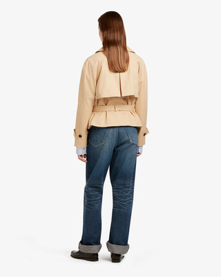 Women's Bacall Cropped Trench Camel by Gloverall