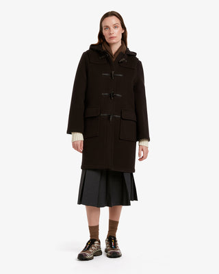 Women's Freda Duffle Coat Brown MacDuff Hunting by Gloverall