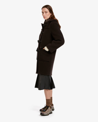 Women's Freda Duffle Coat Brown MacDuff Hunting by Gloverall